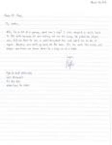 Lily writes a letter to T-ray but never sends it