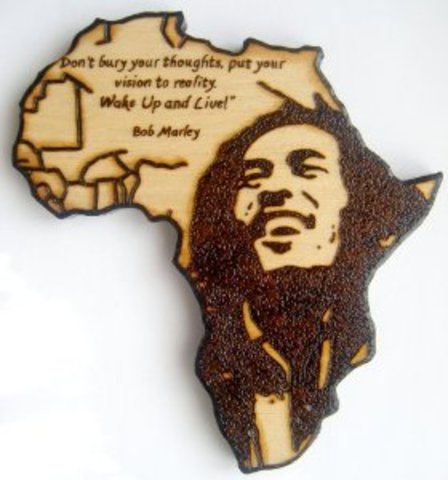 Bob Marley visits Africa