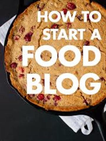 Andrea creates her food blog
