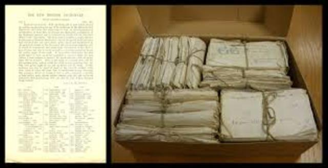 Work Began on the Oxford English Dictionary