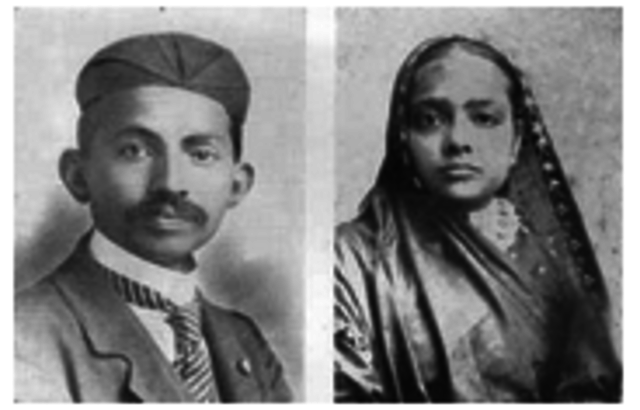 Mohandes Gandhi Marries Kasturbai Makhanji in an Arranged Child Marriage