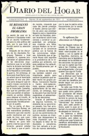 “EL DIARIO DEL HOGAR” comienza a publicarse