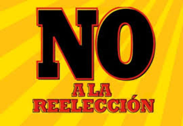 Reformó la Constitución al  prohibir la reelección