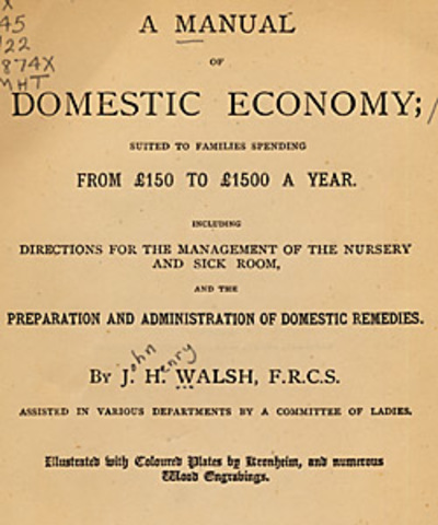 Treatiste on Domestic Economy Published