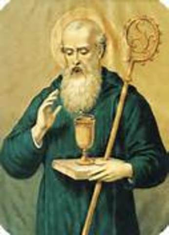 Benedetto da Norcia fonda il monastero di Montecassino