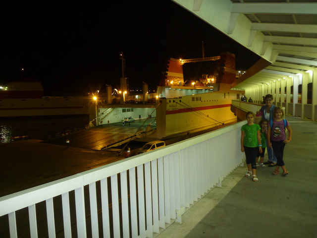 Primer viaje en barco