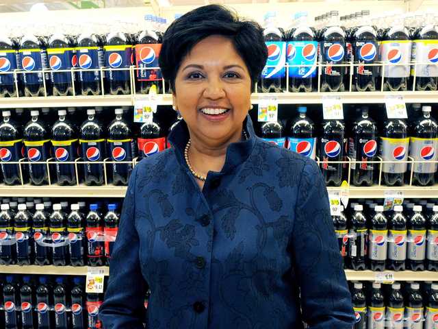 Indra is named CFO is PepsiCo in 2001.