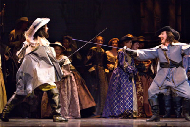 Cyrano duels Vicomte de Valvert (Act 1, Scene 4)