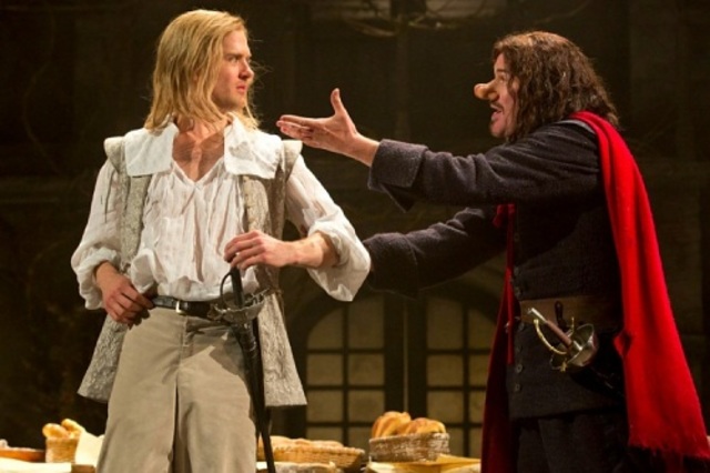 Cyrano's encounter with Lady Roxane and Christian de Neuvillette (Act 2, Scene 6)