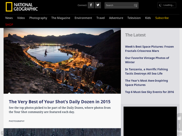 National Geographic Website Created