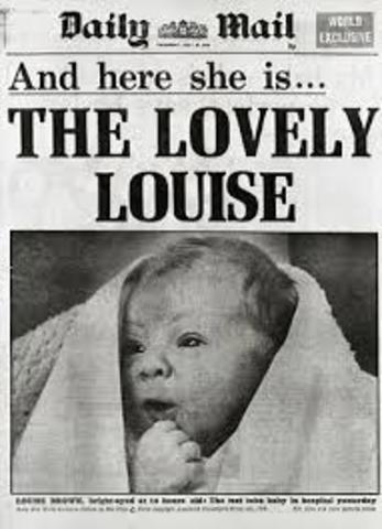 First Test-Tube baby born