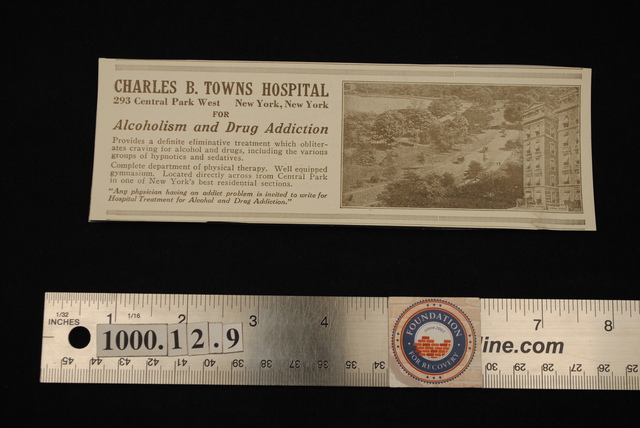 Dr. Silkworth Starts Work at Charles B. Towns Hospital