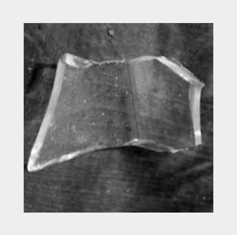 The first piece of glass is made.