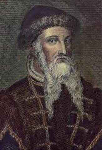 invented the printing press