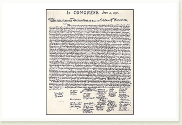 America declares its independence