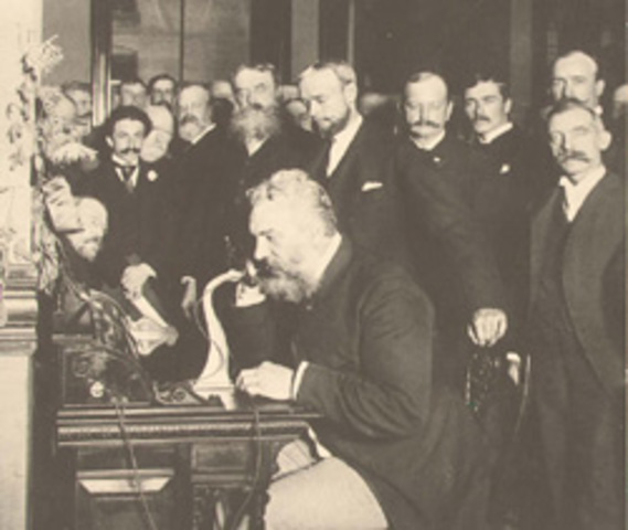 The First Long Distance Telephone Call Is Made
