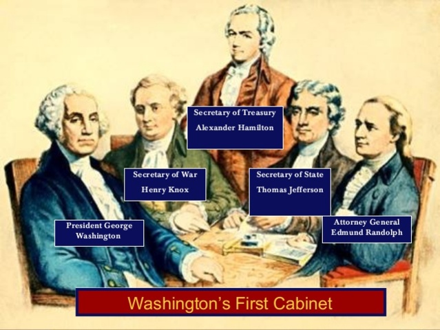 Washington creates the presidential cabinet