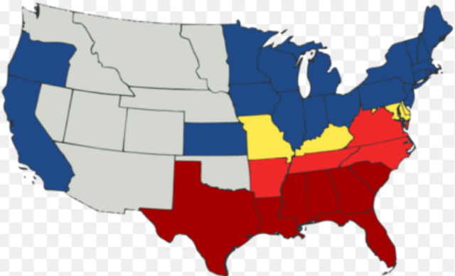 south ceceds from the U.S