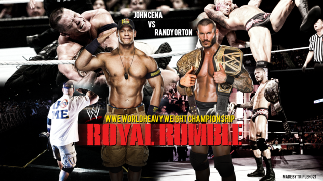 John Cena was in one of two westlers to enter the royal rumble and win