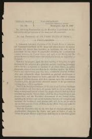Preliminary Emancipation Proclamation