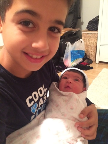 My 2nd sister was born (Kawthar)