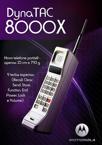 The Motorola DynaTAC 8000X is born