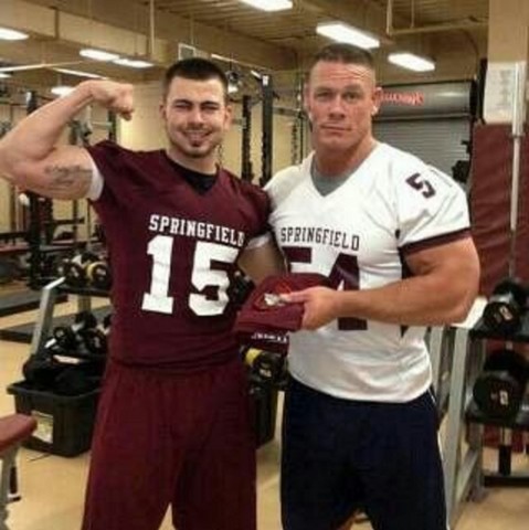 John Cena wrestler,limo driver,rapper football player=winner