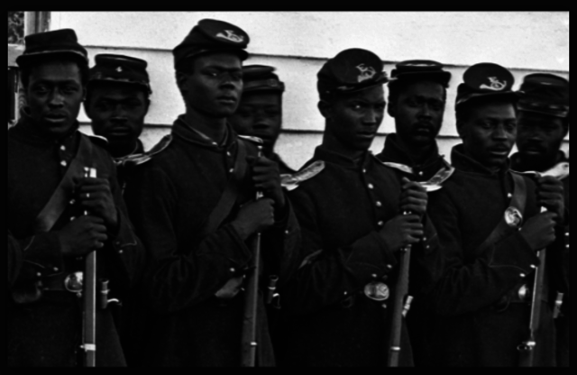 First time in the Civil War that black troops led an infantry attack