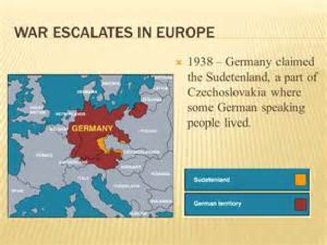 Germany claims the Sudetend land