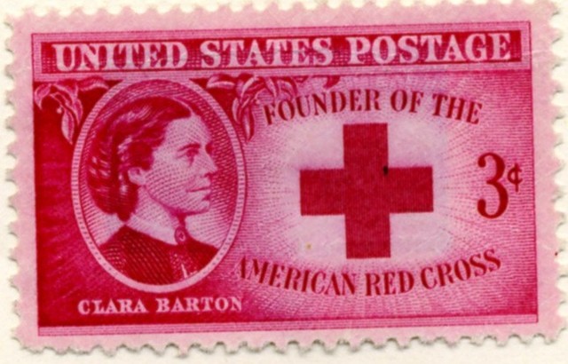 She sets up the first Red Cross chapter in the United States in Dansville, New York.