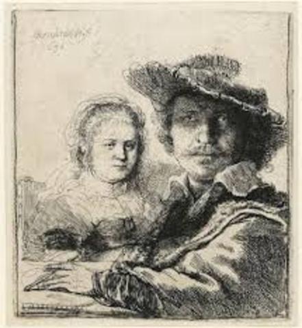 Self-Portrait with Saskia