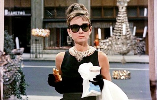 Holly Golightly (Audrey Hepburn) in "Breakfast at Tiffany's":