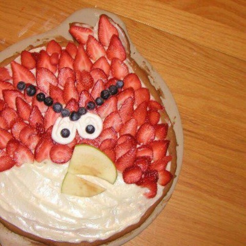 Angry Birds Fruit Pizza