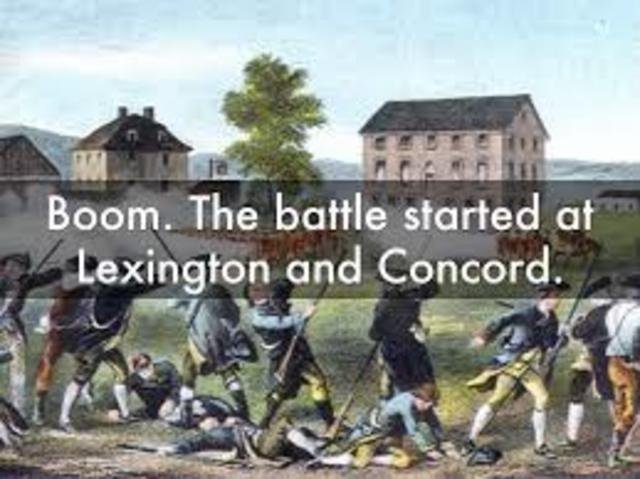 Battles of lexington and concord