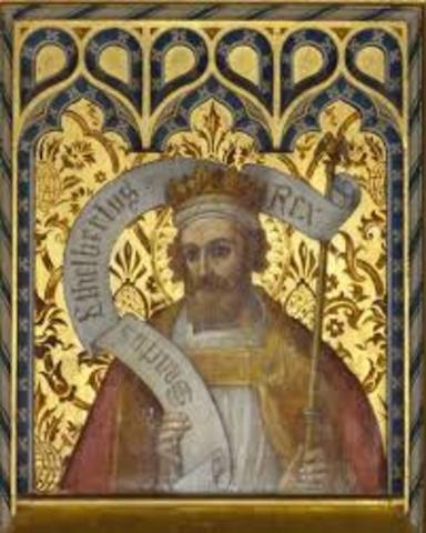 Ethelbert is baptized