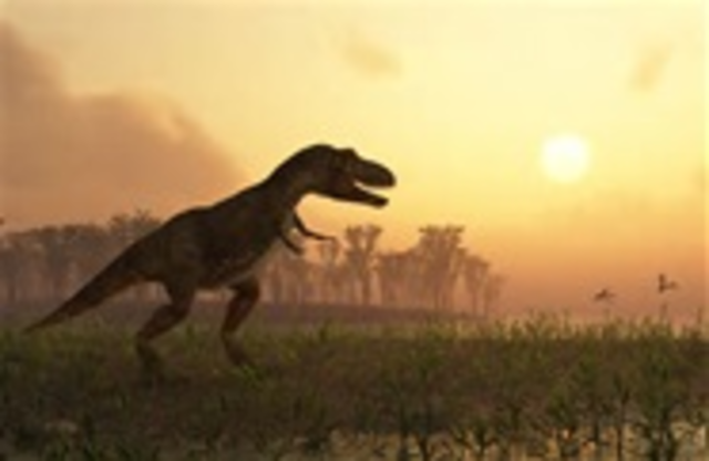 The last dinosaurs become extinct. Catastrophic meteorite impact occures.