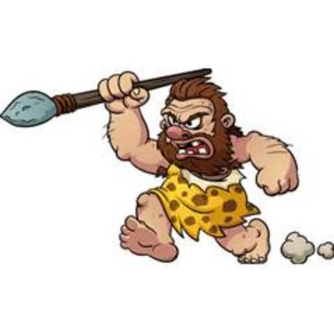 Cavemen are on earth