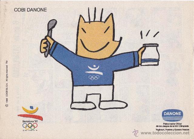 Danone patrocina las olimpiadas Barcelona' 92