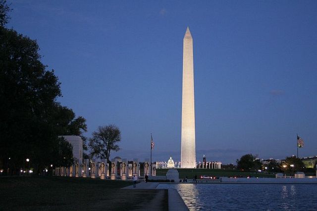 I climbed the Washington monument.