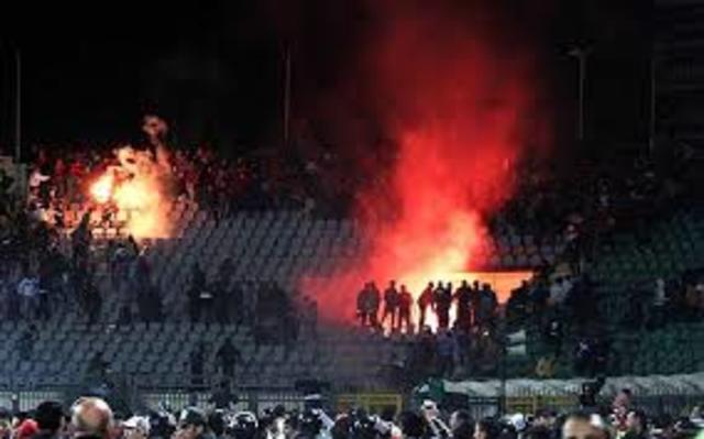 Riot at a Football game