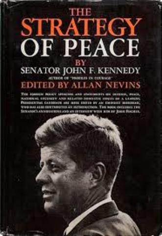 Calls for Stratagy of Peace to end the Cold War in address at American University