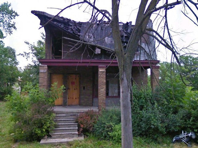 Abandoned house in Detroit, Mitchigan