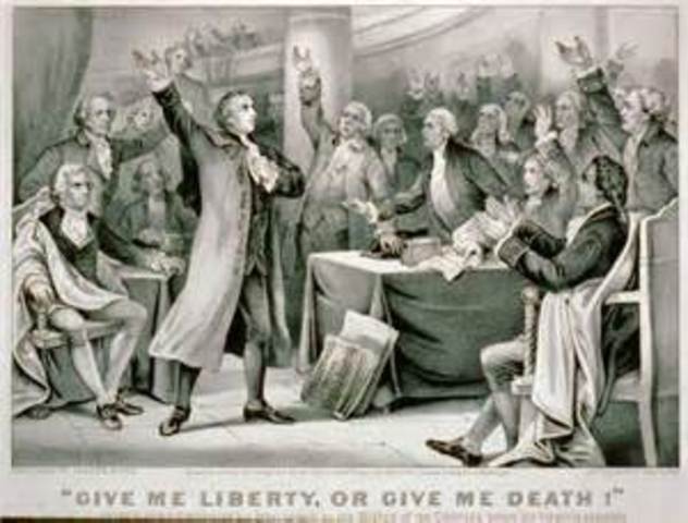 Patrick's Henry "Give Me Liberty Or Give Me Death" Speech