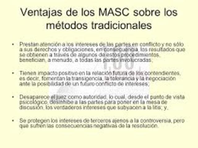 VENTAJAS Y DESVENTAJAS DE LOS MASC
