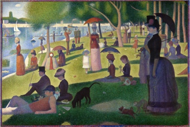 "Pühapäevane pärastlõuna La Grande Jatte saarel" G.Seurat