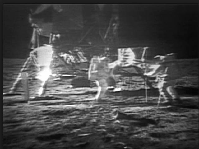 The first moon landing