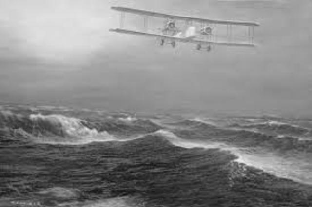First Nonstop Flight Over Atlantic Ocean