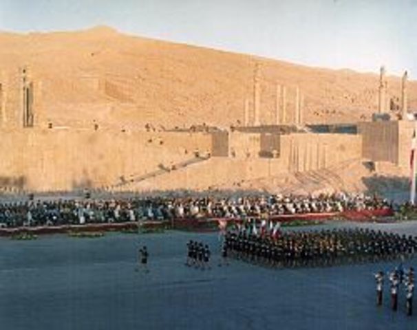 2,500 year celebration of the Persian Empire to show thankfulness to Mohammad Reza Pahlavi.