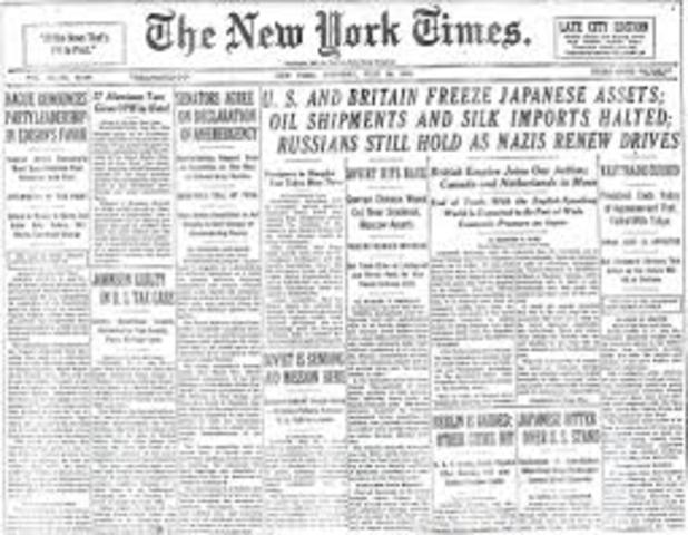 United States freezes Countries