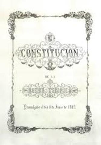 La constitución de 1869